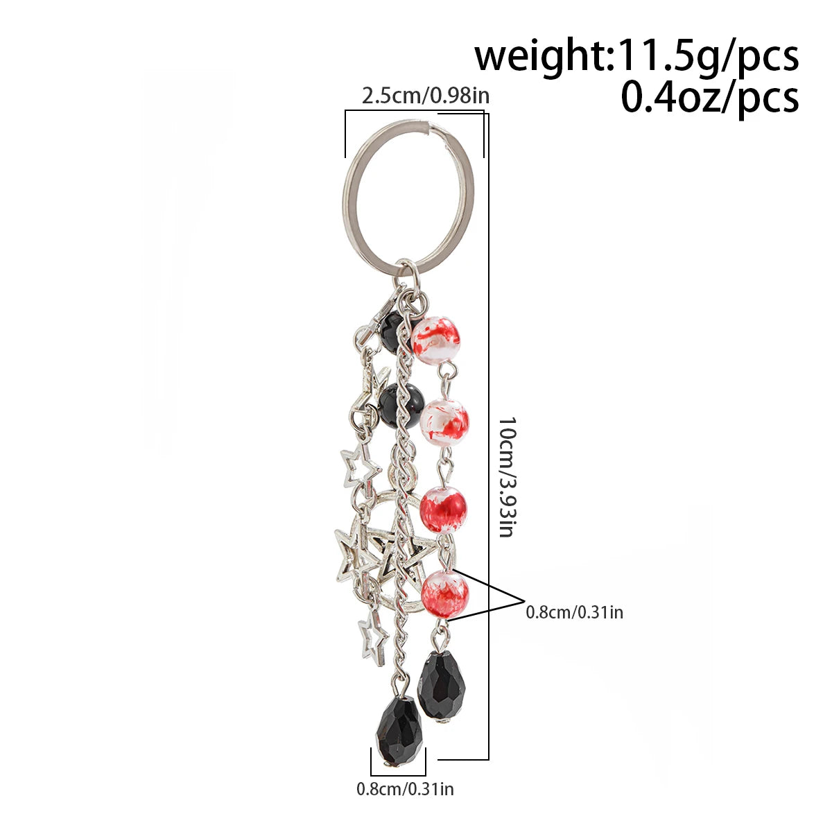 IngeSight.Z New Goth Black Bowknot Keychain Women 2024 Classic Cross Love Heart Key Ring Ladies Halloween Jewelry Gift