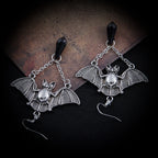 Gothic Vampire Bat Earrings for Women Men Night Bat Ghost Festival Punk Rock Hip Hop Earring Party Gift Jewelry