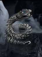 Handmade Retro Bracelet Men's High-end Sense Personality Medusa Rattlesnake Hip-hop Domineering  Series Jewelry